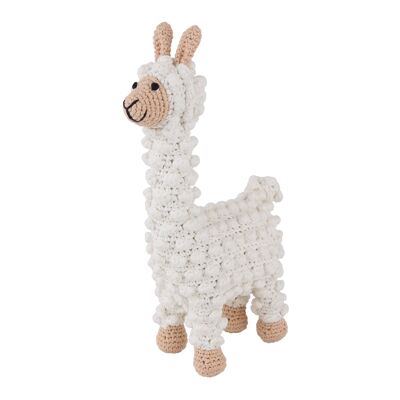 Crocheted cuddly toy llama LUKE