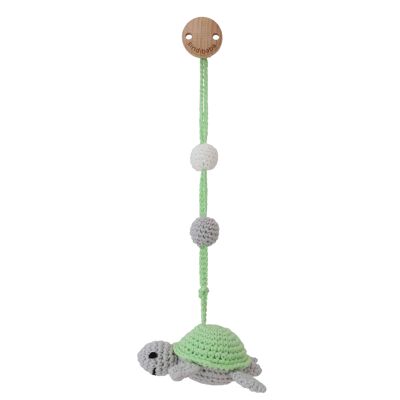 Crocheted play arch pendant turtle SHELLEY (3in1)