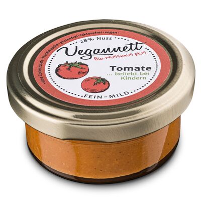 Crema de tomate ecológica con 28% de anacardos y mantequilla de maní, 50g