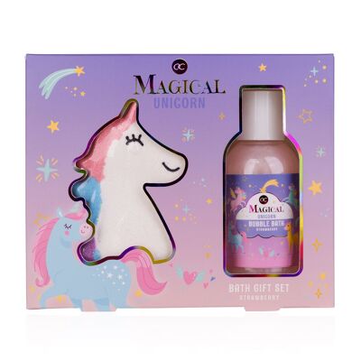 MAGICAL UNICORN & MERMAID bath set in gift box