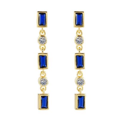ARMOR - Earrings with rectangular spinel