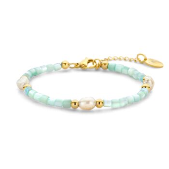 Bracelet CO88 avec perles de vadrouille et perles 16,5+3cm 3