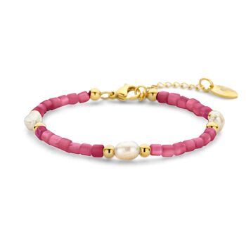Bracelet CO88 avec perles de vadrouille et perles 16,5+3cm 4