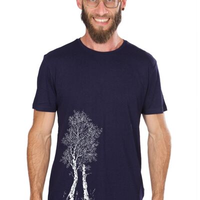 Ecovero Shirt Men Navy Blue Birch