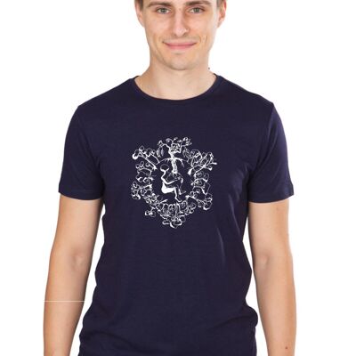 Ecovero Shirt Men Navy Blue Seedkeeper