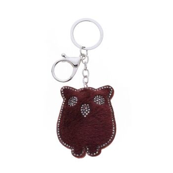 Pendentif ours en fausse fourrure 10