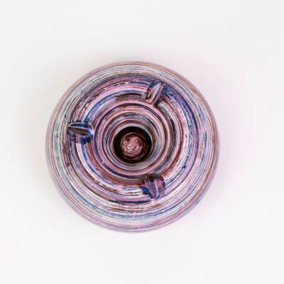 Posacenere in ceramica 15 cm, antiodore / Viola - LAVANDA