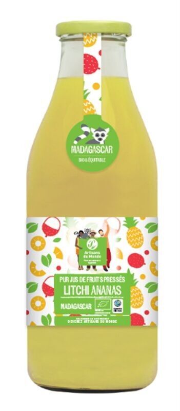 Madagaskar Litschi- und Ananassaft 75cl