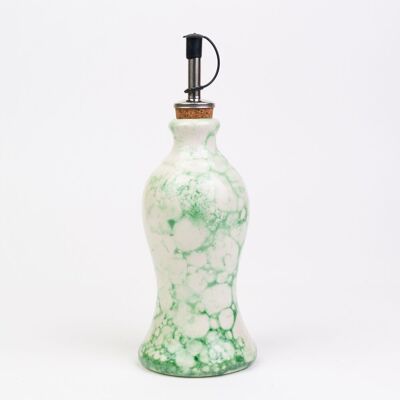 Ceramic oil bottle 300 ml / Green - POSEIDON