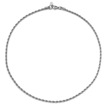 CO88 collier corde chaîne 3mm 40+5cm 2