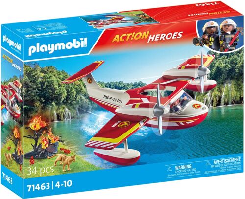 Playmobil 71463 - Hydravion Avec Pompier