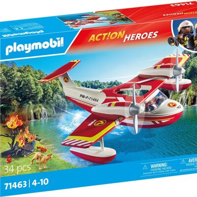Playmobil 71463 - Wasserflugzeug mit Feuerwehrmann