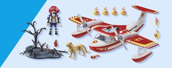 Playmobil 71463 - Hydravion Avec Pompier 2