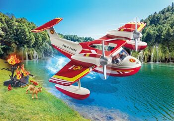 Playmobil 71463 - Hydravion Avec Pompier 6