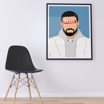 Drake-Poster – 30 x 40 cm