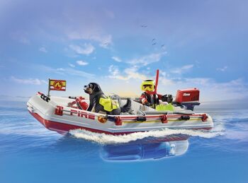 Playmobil 71464 - Bateau Pompiers Et Scooter Des Mers 4
