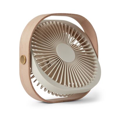 Portable fan - Rechargeable and quiet - 3 speeds - Beige - Fantastic - Printworks