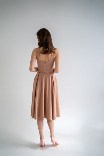 Robe Audre deux pièces beige sable 4