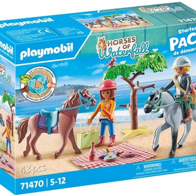 Playmobil 71470 - Amélia Et Ben Avec Chevaux