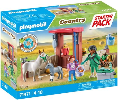 Playmobil 71471 - Vétérinaire Et Animaux De La Ferme