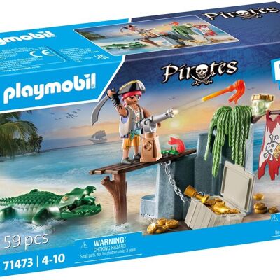 Playmobil 71473 - Pirata Con Caimán