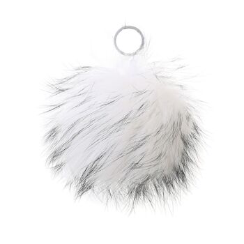 Pendentif pompon multicolore 8