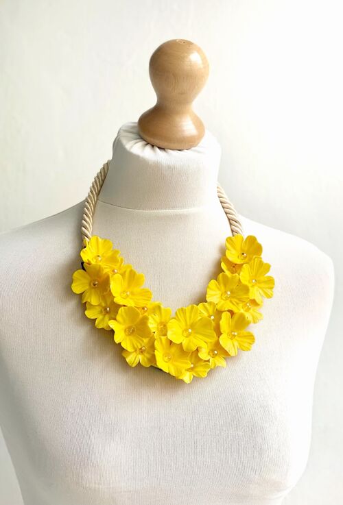 Colorful Floral Statement Necklace