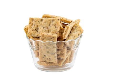 Nouveauté 2024_Crackers Bio ORIGAN SARRASIN  - Vrac en poche de 3kg