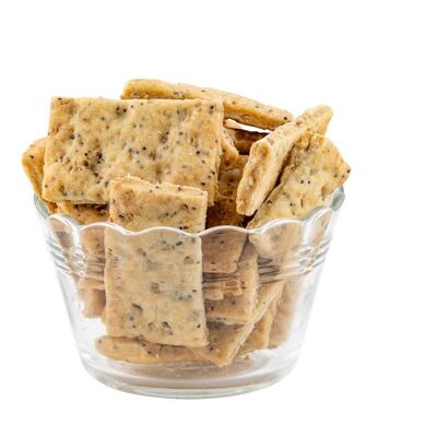 Novità 2024_Crackers di Grano Saraceno all'ORIGANO Biologico - Sfusi in sacchetti da 3kg