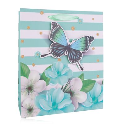 Gift bag BUTTERFLY FLOWER medium