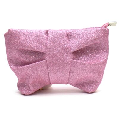Children's shoulder bag - Moon - Pink Glitter