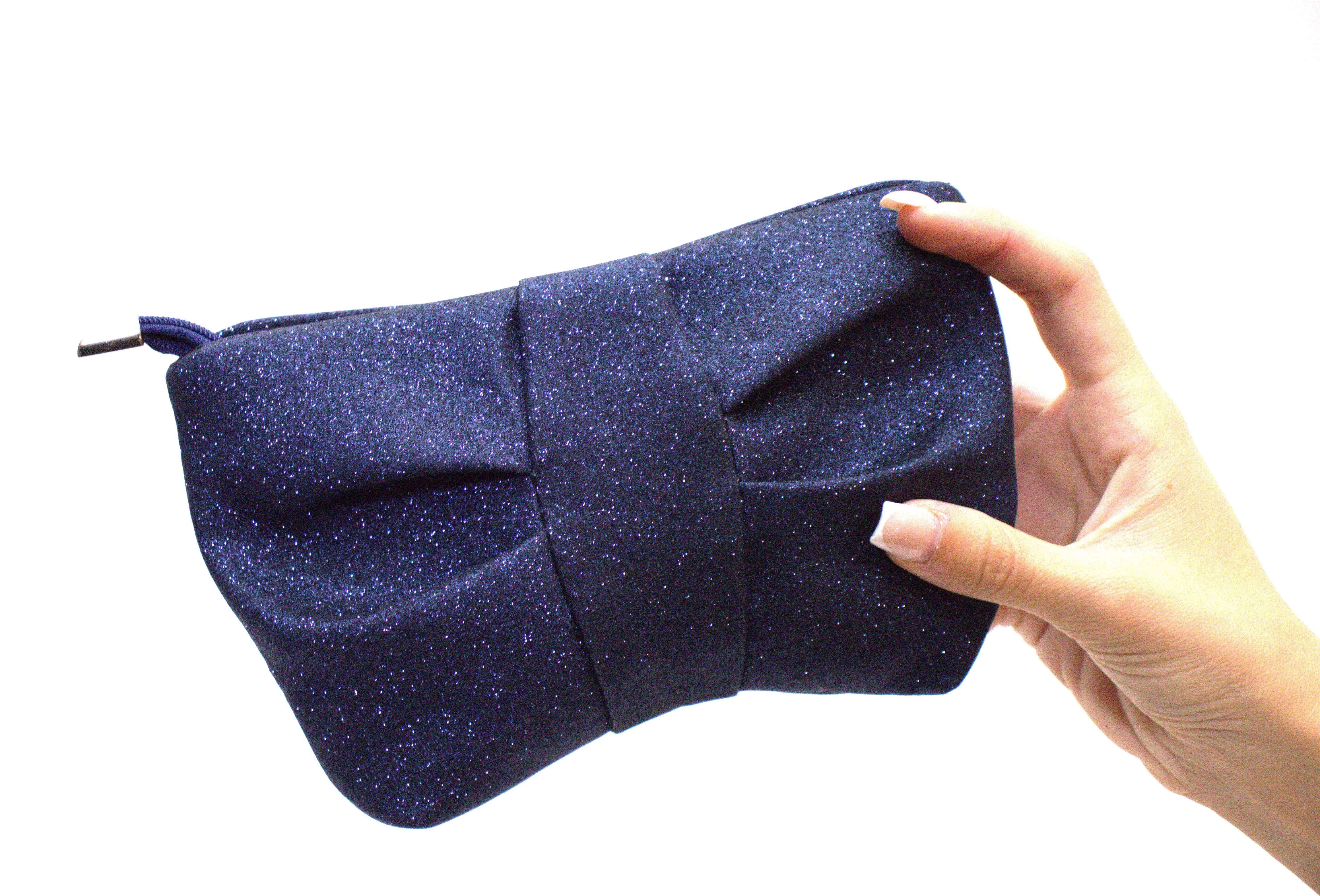 Kinder-Umhängetasche - Mond - Navy Glitter