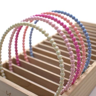 PEARL RANGE - Sold in 5 colors: Ivory, soft pink, fuschia, coral and blue - Unit price €7.95 - Unit purchase price: 3.61€