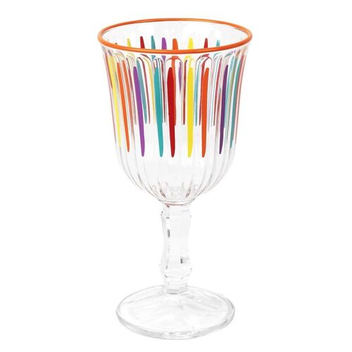 Multi-Coloured Wine Glasses