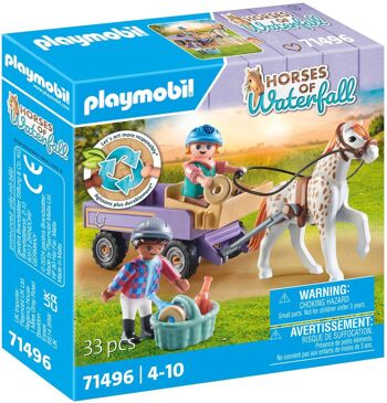 Playmobil 71496 - Enfants Avec Calèche Et Poney