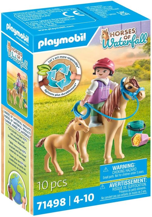 Playmobil 71498 - Enfant Avec Poneys