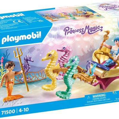 Playmobil 71500 - Carro de Sirenas y Caballitos de Mar