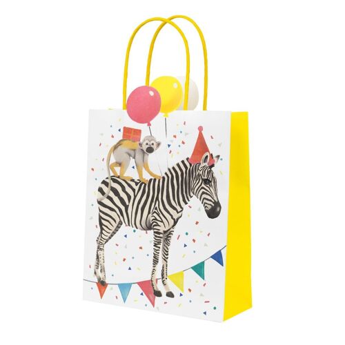 Safari Animal Kids Party Bags - 8 Pack