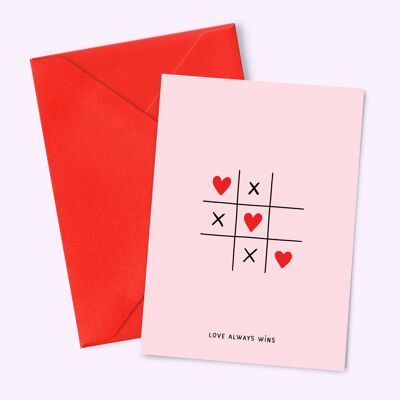 Carte "Love Game" (A6 - 4 pages)