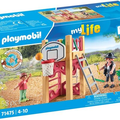 Playmobil 71475 - Carpintero Y Torreta De Juegos