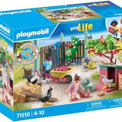 Playmobil 71510 - Gallinero y jardín
