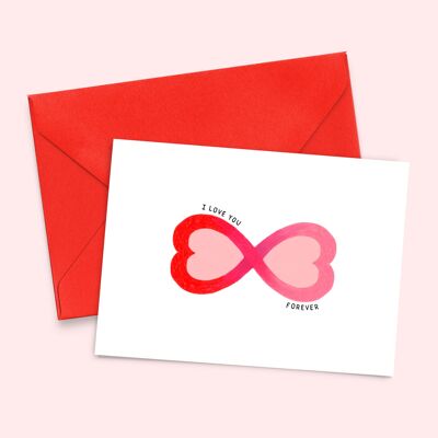 "I love you forever" card (A6 - 4 pages)