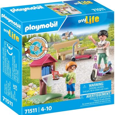 Playmobil 71511 - Caja de Libros Mamá e Hijo