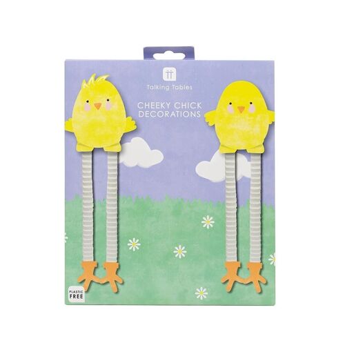 Easter Chick Honeycomb Decorations - 2 Pack