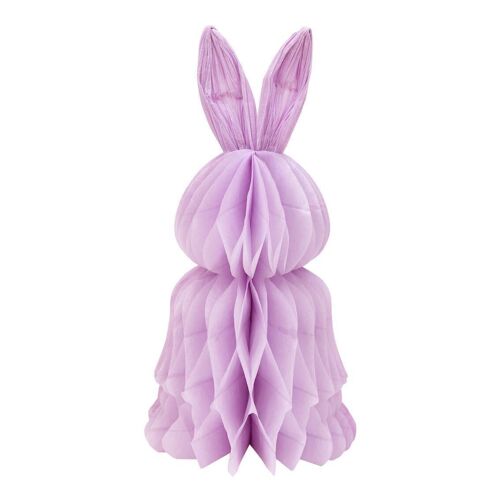 Purple Easter Bunny Honeycomb Decoration