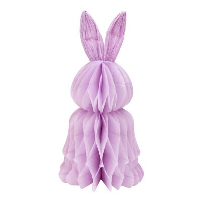 Purple Easter Bunny Honeycomb Decoration