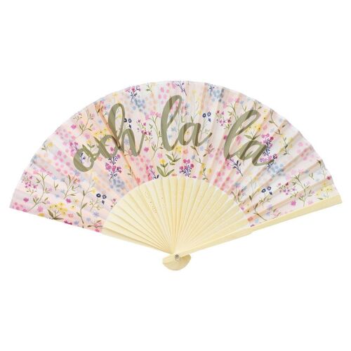 Ooh La La' Floral Handheld Fan for Wedding