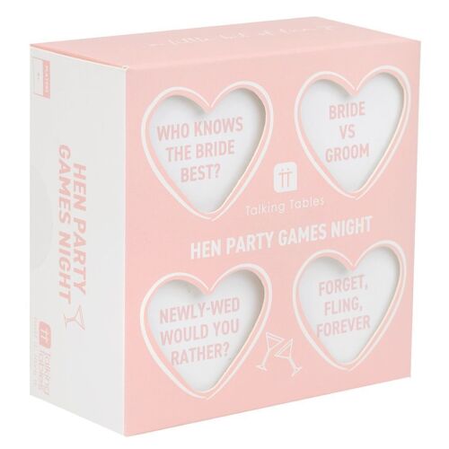 Hen Party / Wedding Party Games Night - 4 Pack