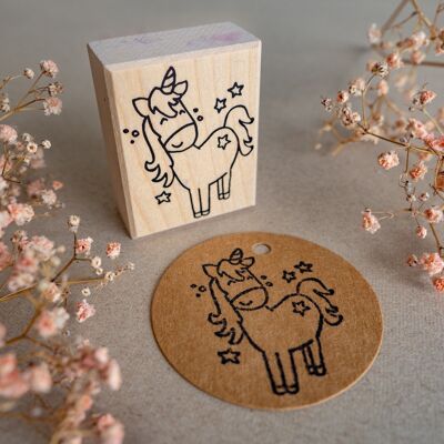 Unicorn stamp.