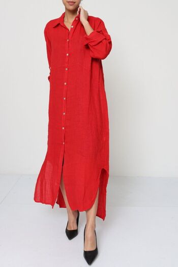 Robes chemise longue en Lin REF. 1484 10